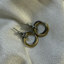 Duo Mixed Metal Earrings