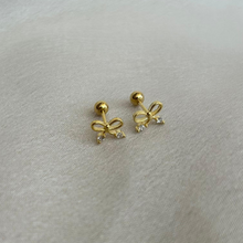 Bow fantasy sterling silver studs